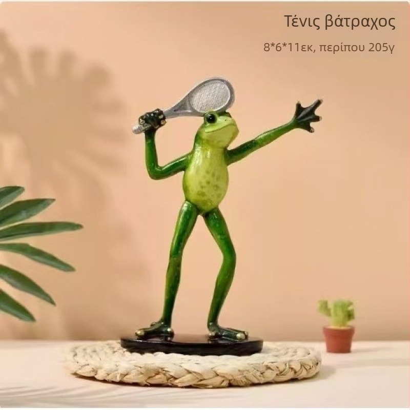 Φιγούρα βατραχάκι γιόγκα - διακοσμητικό από ρητίνη για υπνοδωμάτιο/γραφείο/σαλόνι, δώρο γενεθλίων σε συμμαθητή, κατασκευασμένο με έγχυση, χωρίς παραμετροποίηση