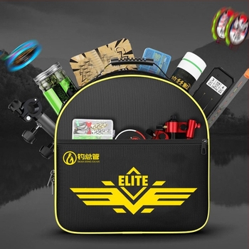 Baon καμβάς τσάντα ψαρέματος, διπλού επιπέδου αποθήκευση εξοπλισμού ψαρέματος