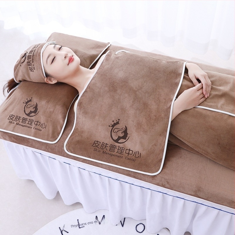 Σετ πετσετών για ινστιτούτο ομορφιάς | μικροϊνες, λεπτές ίνες; χωρίς χνούρι; βάρος 301-350 g; έκδοση NET