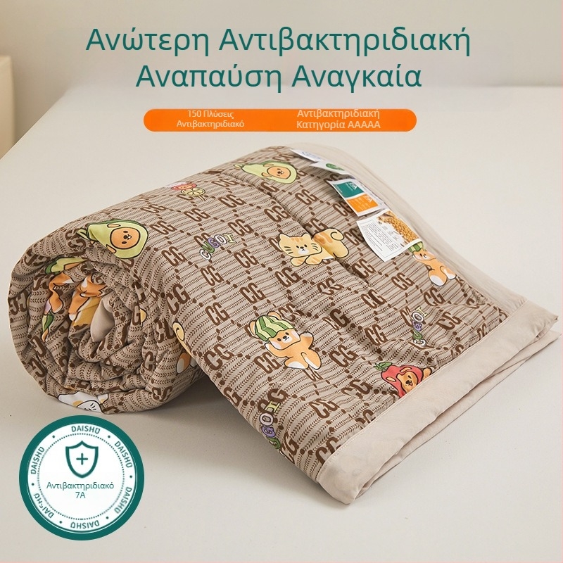 Jielia 7A Καλοκαιρινό πάπλωμα από βαμβάκι, ύφασμα βαμβακόπλυμένο με νερό, γέμισμα πολυεστερικό, αντίδραση εκτύπωσης και βαφής, στυλ Μικρή Φρεσκάδα