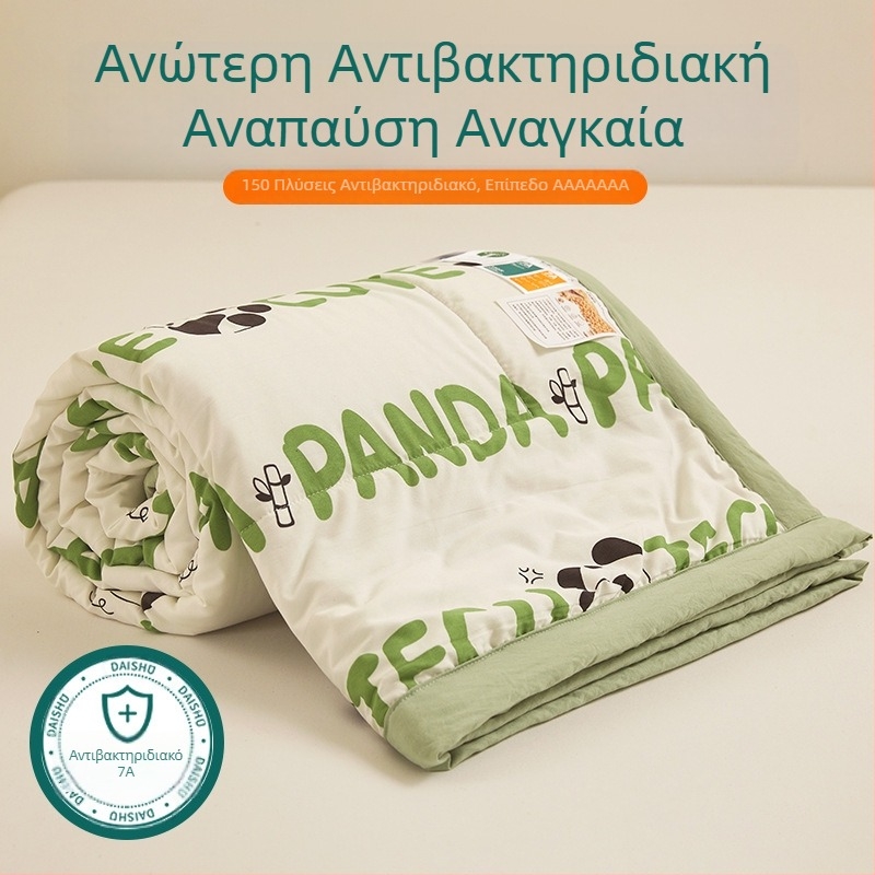 Jielia 7A Καλοκαιρινό πάπλωμα από βαμβάκι, ύφασμα βαμβακόπλυμένο με νερό, γέμισμα πολυεστερικό, αντίδραση εκτύπωσης και βαφής, στυλ Μικρή Φρεσκάδα