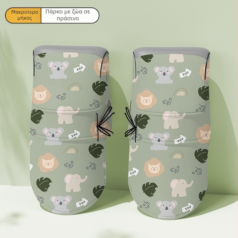 Aijia Δερμάτινα Γάντια Ποδηλάτου - Προστασία από τον Ήλιο, UV Ασπίδα, Αντιανεμικά, Θερμική Μόνωση, Ενήλικοι Unisex