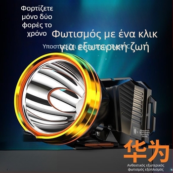 Φακός κεφαλής 985 – μπαταρία 18650, αδιάβροχος, εμβέλεια δέσμης 1000 m, αυτονομία 24 ωρών