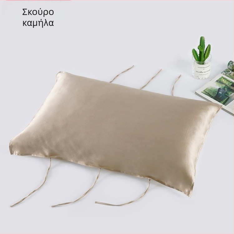 Πετσέτα μαξιλαροθήκης από μετάξι Mulberry, 30 Momme, με κορδόνι, 100% μετάξι, φροντίδα μαλλιών, άνετος ύπνος