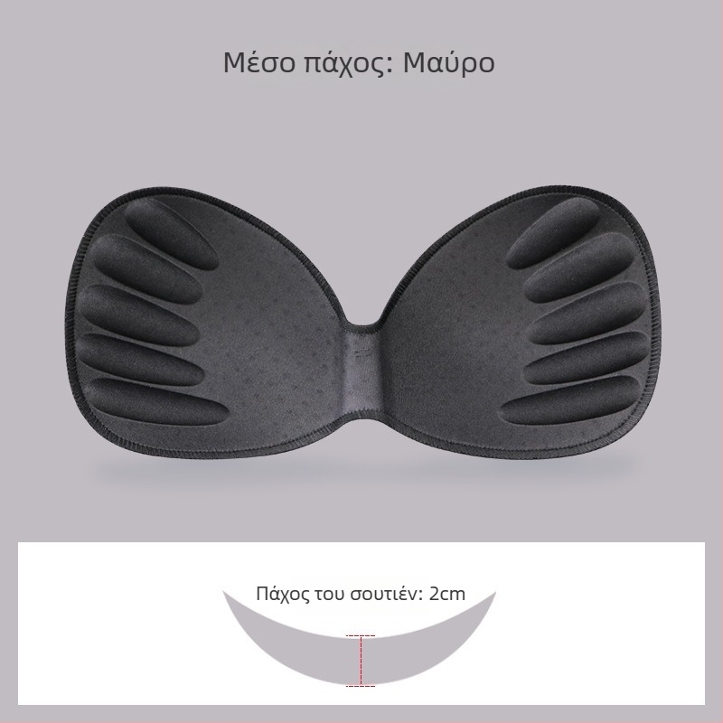 Ενιαία επένδυση στήθους από σφουγγάρι για αθλητικό σουτιέν — χωρίς ραφές, παχύτερη, διαπνέουσα, τονίζει το ντεκολτέ