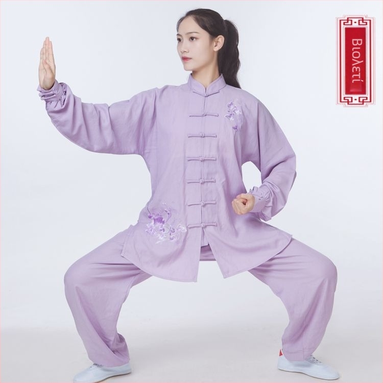 Σετ Ταϊ Τσι για γυναίκες, μακρυμάνικο, Chenille ύφασμα με Spandex, Άνοιξη 2023