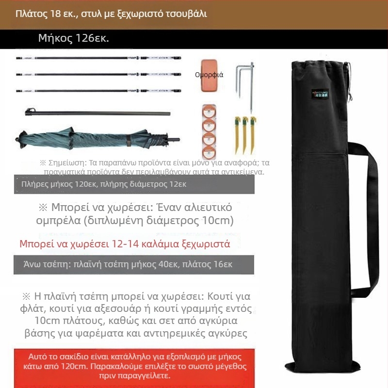 Τσάντα για καλάμια ψαρέματος – Μάρκα: Άλλος; Υλικό: PVC; Αδιάβροχο: Όχι.