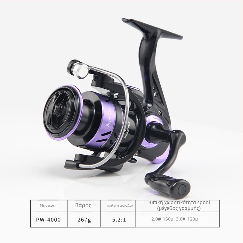 Spinning fishing reel Mundus μοντέλο 500 για μακρινές ρίψεις