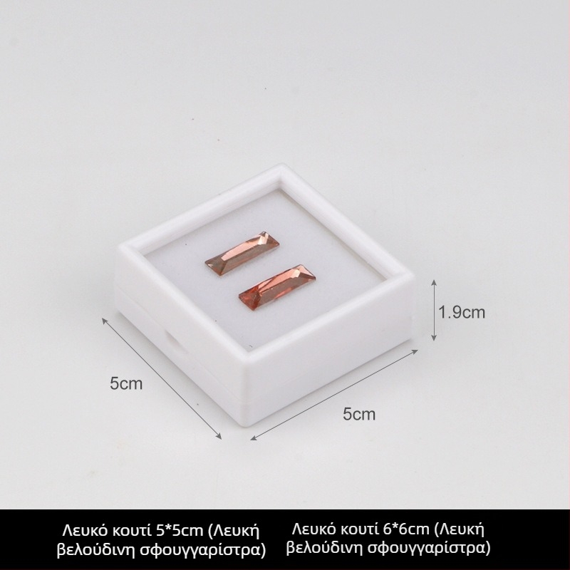 Κυτίο επίδειξης κοσμημάτων από διαφανές πλαστικό, για ελεύθερες πέτρες και διαμάντια, αντοχή στη σκόνη, 1 επίπεδο