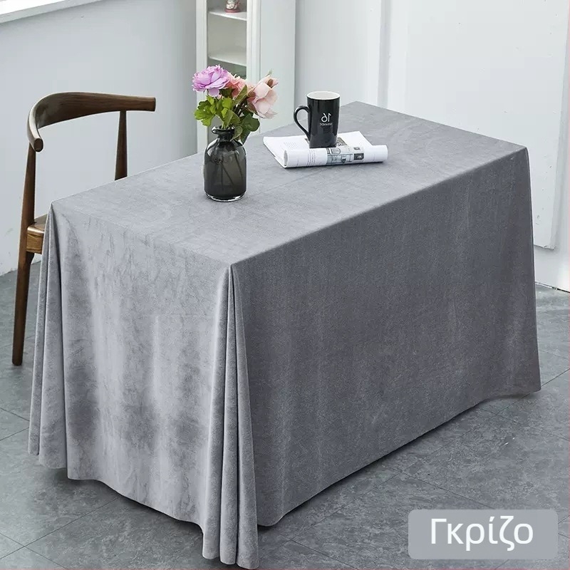 Τραπεζομάντηλο πολυεστερικό, ορθογώνιο, μονόχρωμο, κινέζικος κλασικός στυλ