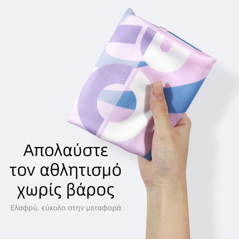 Αθλητική πετσέτα με κέντημα, πολυεστέρας, 160 g, απορρόφηση 5–10 δευτερολέπτων, διαθέσιμη εκτύπωση λογοτύπου