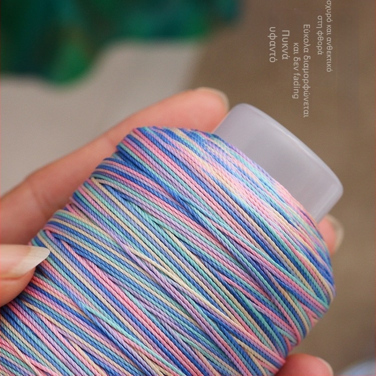 Νάιλον κορδόνι για DIY — gradient χρωμάτων με σχέδιο δράκο-κλίμακα, 12/18/15 νήματα