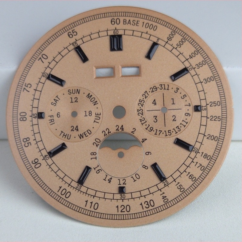 Αξεσουάρ ρολογιού μετατροπής με perpetual calendar, φάση φεγγαριού και έξι δείκτες για πολυλειτουργική χρονομέτρηση επιχειρηματικών ρολογιών