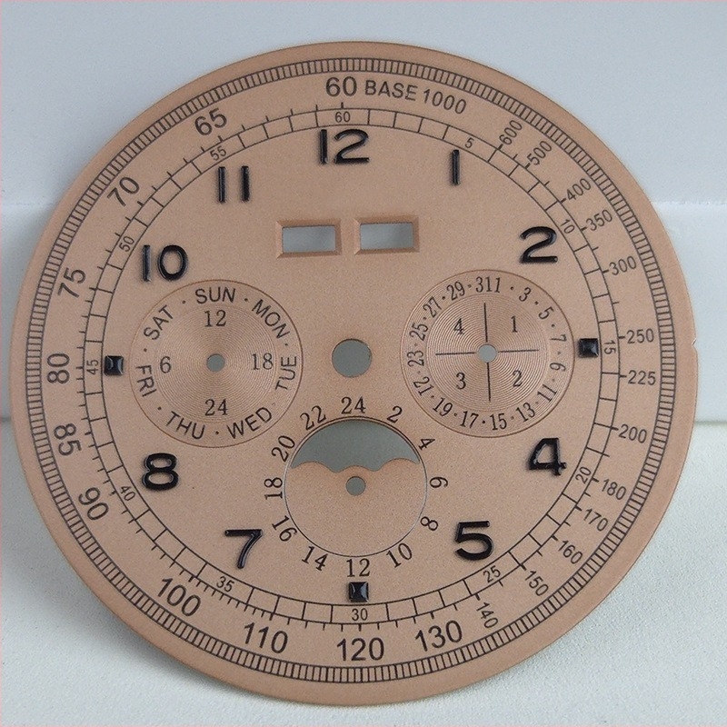 Αξεσουάρ ρολογιού μετατροπής με perpetual calendar, φάση φεγγαριού και έξι δείκτες για πολυλειτουργική χρονομέτρηση επιχειρηματικών ρολογιών