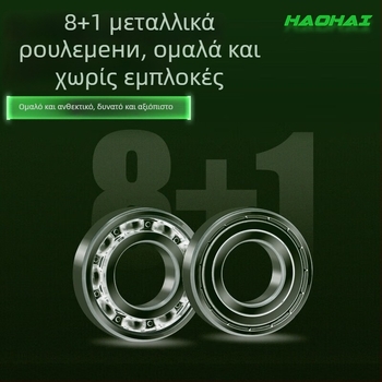Guangwei περιστροφική μηχανή ψαρέματος, 8+1 ρουλεμάν, μπροστινή ρύθμιση αντίστασης, μεταλλική σπλούλα