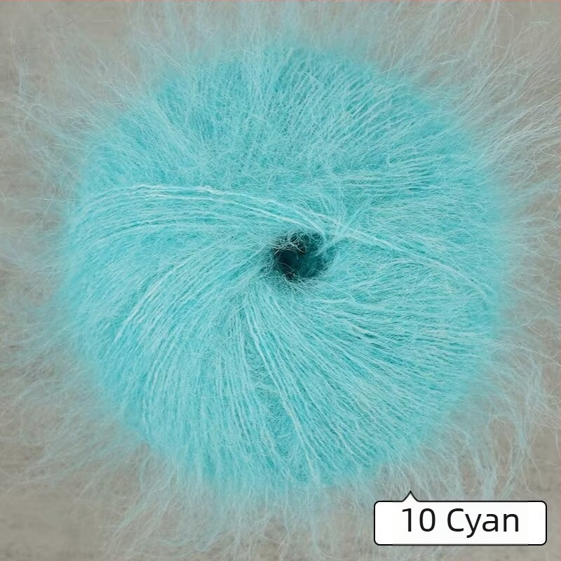 Μείγμα νημάτων για χειροποίητο πλέξιμο – αλπακά και μαλλί Mohair με μακριές τρίχες; κυκλική στροφή; μορφή νήματος: ομάδα; Mu Pai