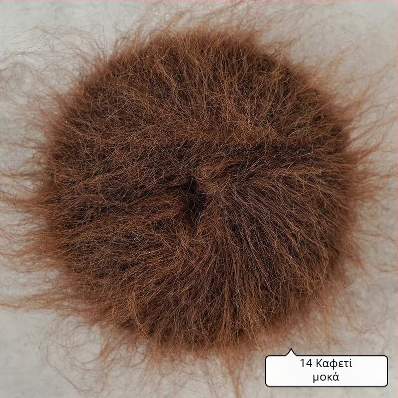 Μείγμα νημάτων για χειροποίητο πλέξιμο – αλπακά και μαλλί Mohair με μακριές τρίχες; κυκλική στροφή; μορφή νήματος: ομάδα; Mu Pai