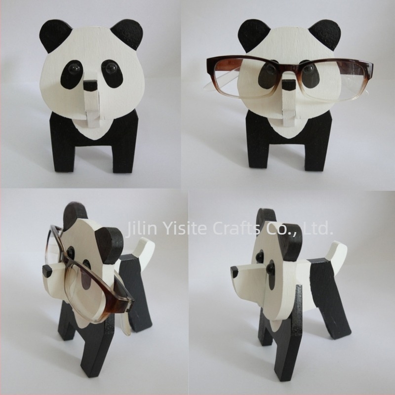 Ξύλινο πλαίσιο γυαλιών με ζωικό καρτούν, χειροποίητο και βαμμένο, αποσπώμενο, μοντέρνος μινιμαλιστικός σχεδιασμός, προσαρμογή