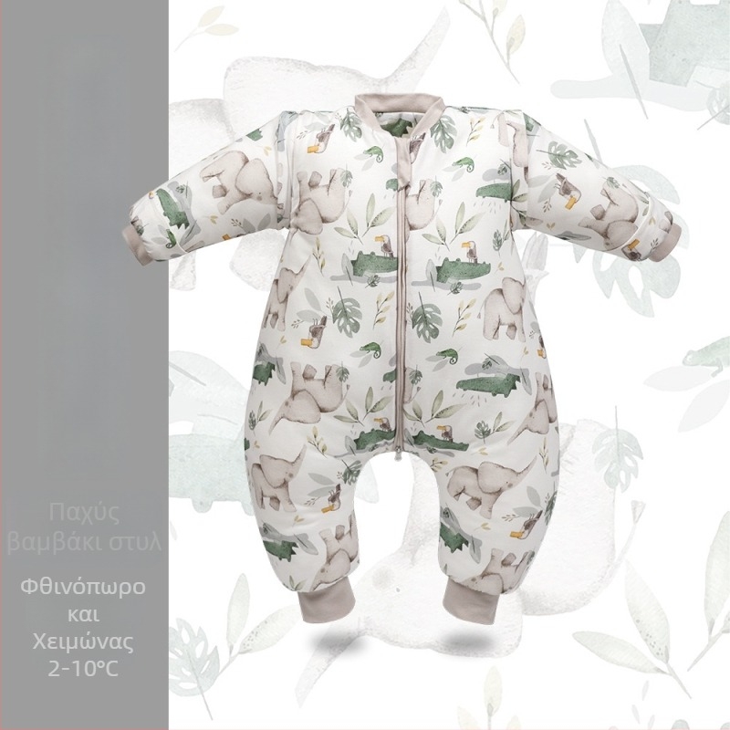 Υπνόσακος για παιδιά με σχέδιο κινούμένων σχεδίων, βαμβακερό ύφασμα και επένδυση από βαμβάκι, πολυεστερική γέμιση, αποσπώμενα μανίκια, χρήση για τέσσερις εποχές.