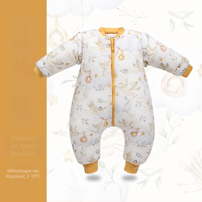 Υπνόσακος για παιδιά με σχέδιο κινούμένων σχεδίων, βαμβακερό ύφασμα και επένδυση από βαμβάκι, πολυεστερική γέμιση, αποσπώμενα μανίκια, χρήση για τέσσερις εποχές.