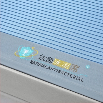 Σετ ματ με αντιβακτηριακό ice-silk ύφασμα, κεντημένο, πλένεται, διπλωτό προσαρμοζόμενο κάλυμμα κρεβατιού, ινες βισκόζης