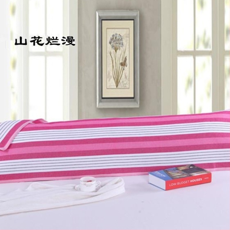 Κάλυμμα μαξιλαριού για δύο, παραδοσιακός τραχύς βαμβακερός ιστός, μακρύ στυλ, πυκνή ύφανση.