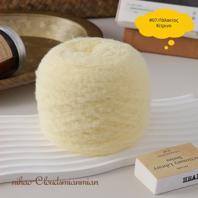 Dadi νήμα για χειροποίητο πλέξιμο - συνθετικές ίνες, σπειροειδώς στριμμένο νήμα