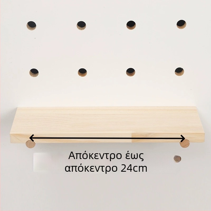 Αξεσουάρ από στερεό ξύλο για πάνελ οπών με σκανδιναβική κρεμάστρα φορτίου, ξύλο beech, μάρκα Baimao, προέλευση Linyi, κυκλοφόρησε άνοιξη 2020