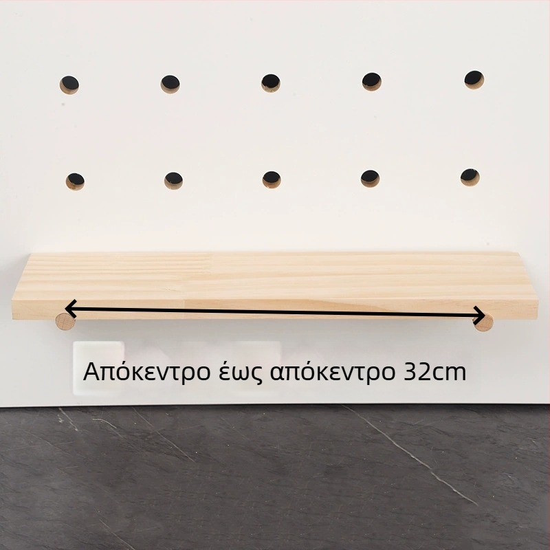 Αξεσουάρ από στερεό ξύλο για πάνελ οπών με σκανδιναβική κρεμάστρα φορτίου, ξύλο beech, μάρκα Baimao, προέλευση Linyi, κυκλοφόρησε άνοιξη 2020