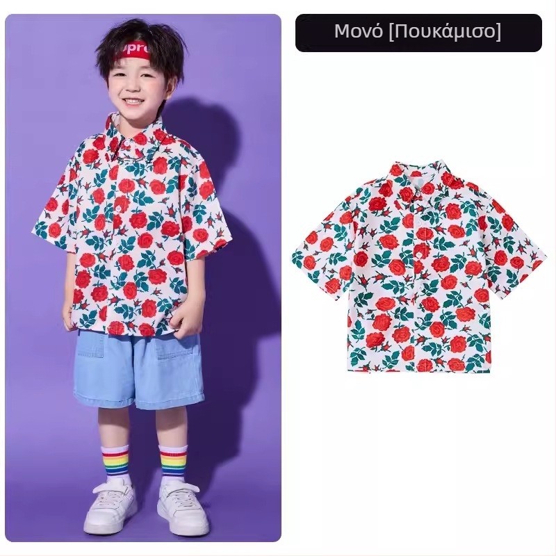 Παιδικό κοστούμι χιπ-χοπ για παράσταση, unisex, 65% βαμβάκι, καλοκαίρι 2024, κατάλληλο για ηλικίες 8+