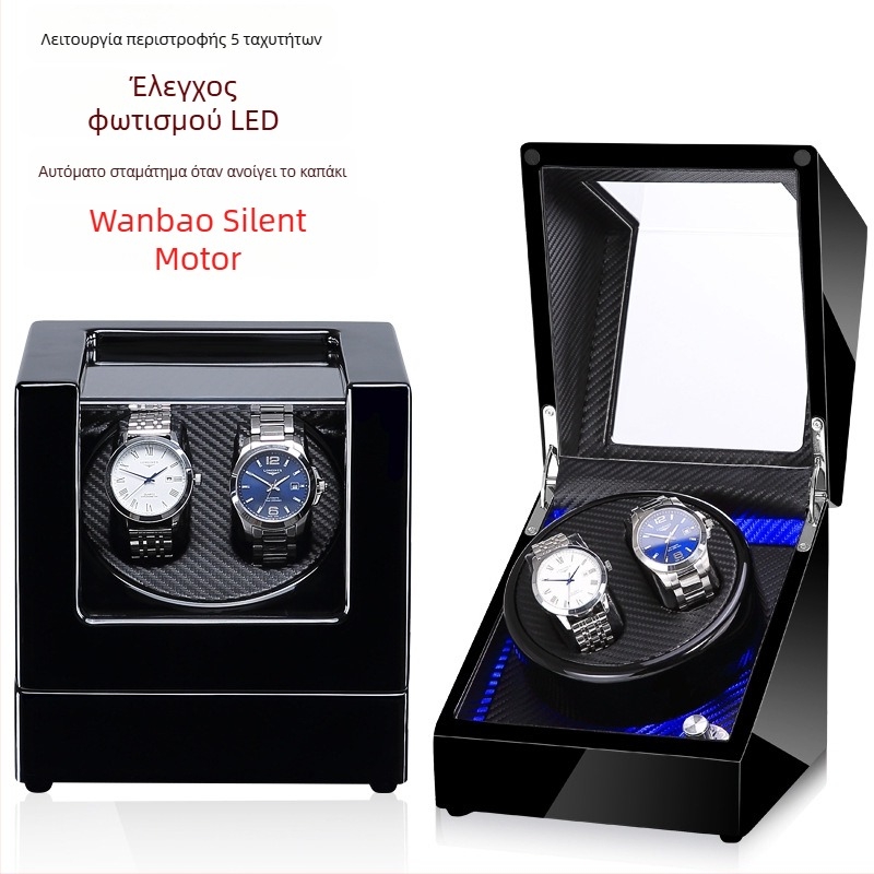 Κουτί Κουρδίσματος Ρολογιών για Αυτοματικά Μηχανικά Ρολόγια | Μοντέλο SVC2000, MDF με φινίρισμα piano, Χειροκίνητη Λειανση και Γυάλισμα | Μάρκα Svicheon/Svetron