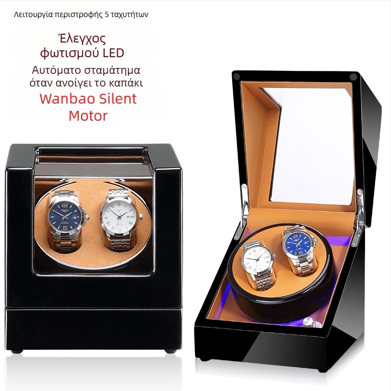 Κουτί Κουρδίσματος Ρολογιών για Αυτοματικά Μηχανικά Ρολόγια | Μοντέλο SVC2000, MDF με φινίρισμα piano, Χειροκίνητη Λειανση και Γυάλισμα | Μάρκα Svicheon/Svetron