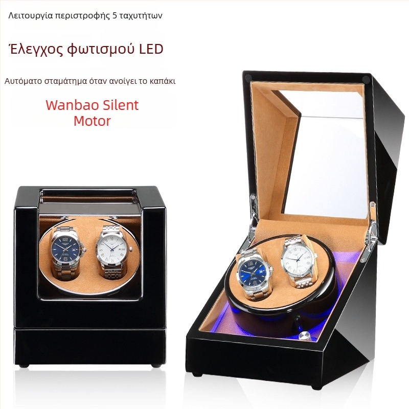 Κουτί Κουρδίσματος Ρολογιών για Αυτοματικά Μηχανικά Ρολόγια | Μοντέλο SVC2000, MDF με φινίρισμα piano, Χειροκίνητη Λειανση και Γυάλισμα | Μάρκα Svicheon/Svetron