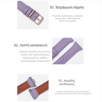 Λωρίδα ρολογιού για Huawei Fit4/Pro, συμβατή με αγκράφα FIT1/2/3, Unisex, λεπτή κατασκευή από γνήσιο δέρμα
