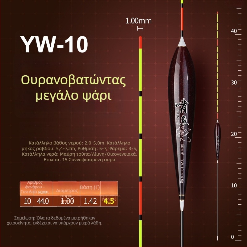 Αλιευτικό φλάουτ κατακόρυφης ροής - νανοϋλικό, υψηλή ευαισθησία, παχυνμένος σχεδιασμός, μοντέλο 32889