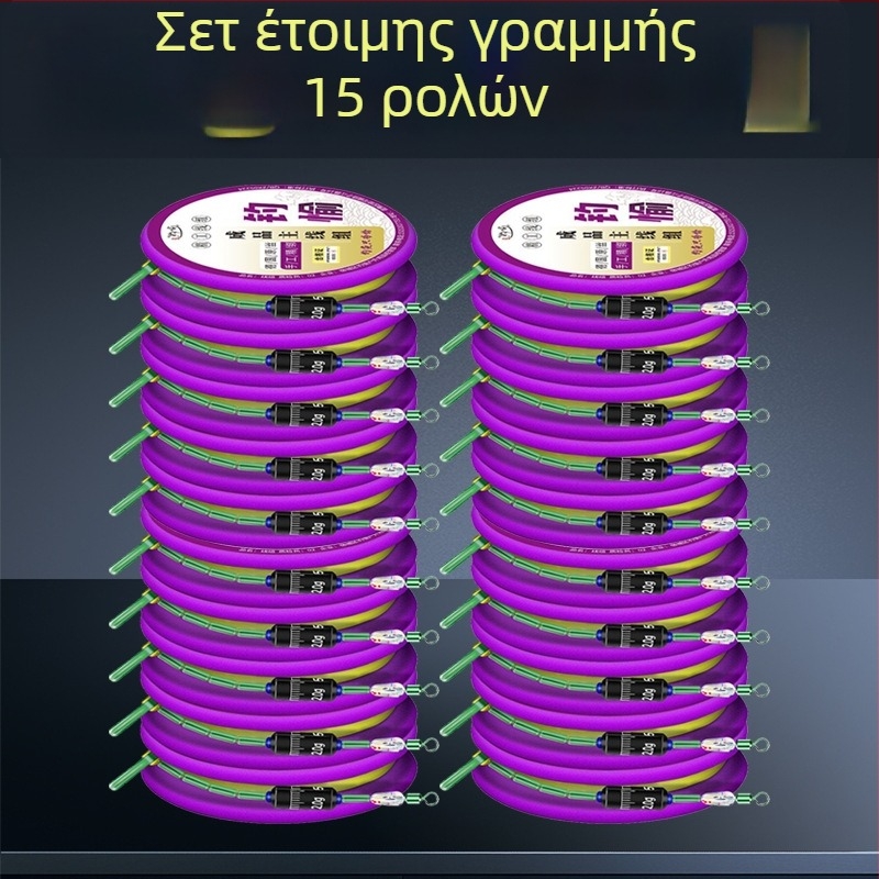 Σετ γραμμής αλιείας με χρυσή κλωστή – κύρια γραμμή δεμένη, ολοκληρωμένο προϊόν, μαλακό σετ