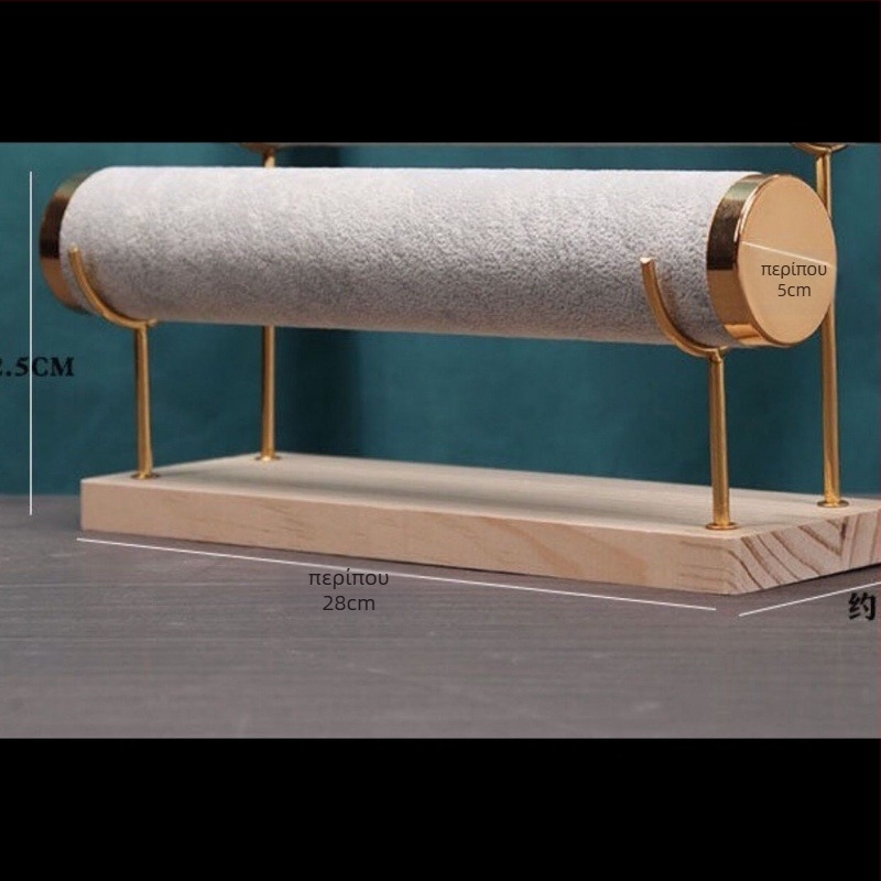 Εκθεσιακό σταντ βραχιόλων με κυλινδρικό σχεδιασμό τριών επιπέδων για κοσμήματα