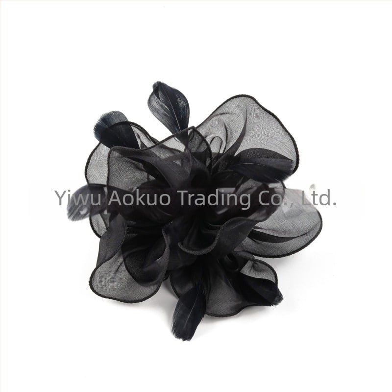 Αξεσουάρ μαλλιών με φτερά για νύφη, ρετρό στυλ, χειροποίητο, φθινοπωρινό 2023