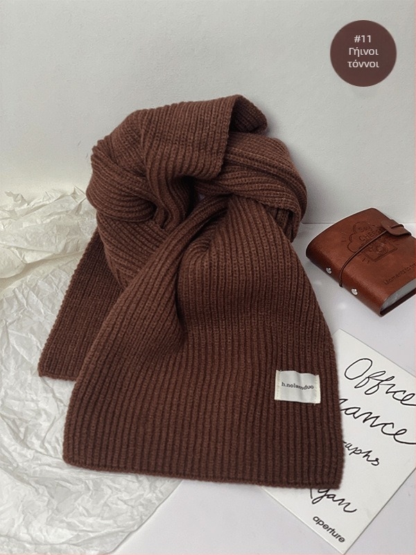 Πλεκτός σάλι σε κορεατικό στυλ, συνθετικό κασμίρι/ακρυλικό, κατάλληλος για χειμώνα, άνοιξη και φθινοπωρο, κυκλοφόρησε το καλοκαίρι του 2025