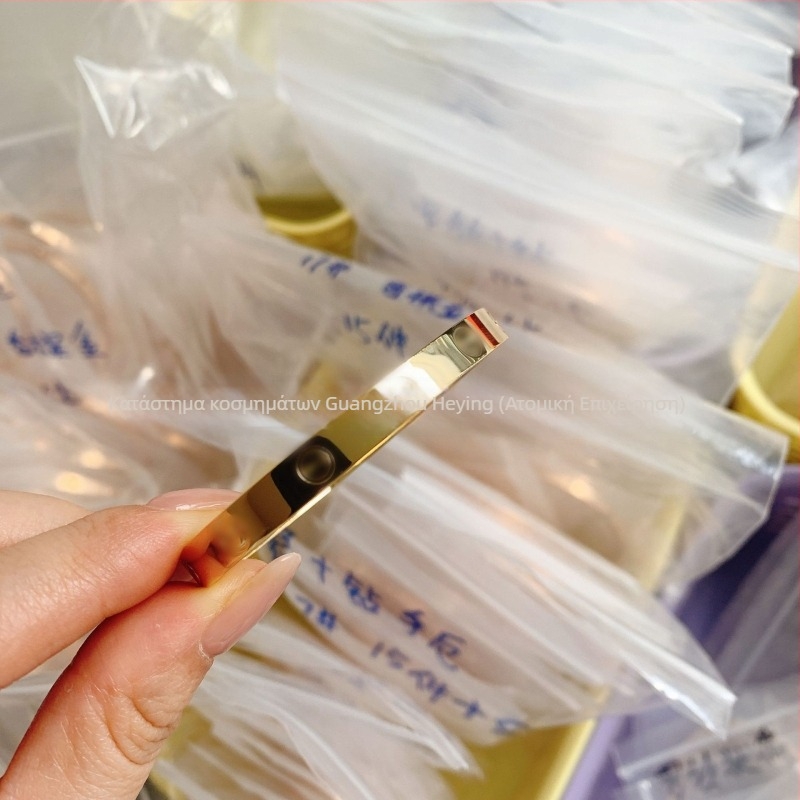 Βραχιόλι αγάπης από κράμα χαλκού, CNC υψηλής έκδοσης, ηλεκτροπλαστική επίστρωση, 18K επίχρυση, κυκλοφορία άνοιξη 2025, βάρος 22 γρ