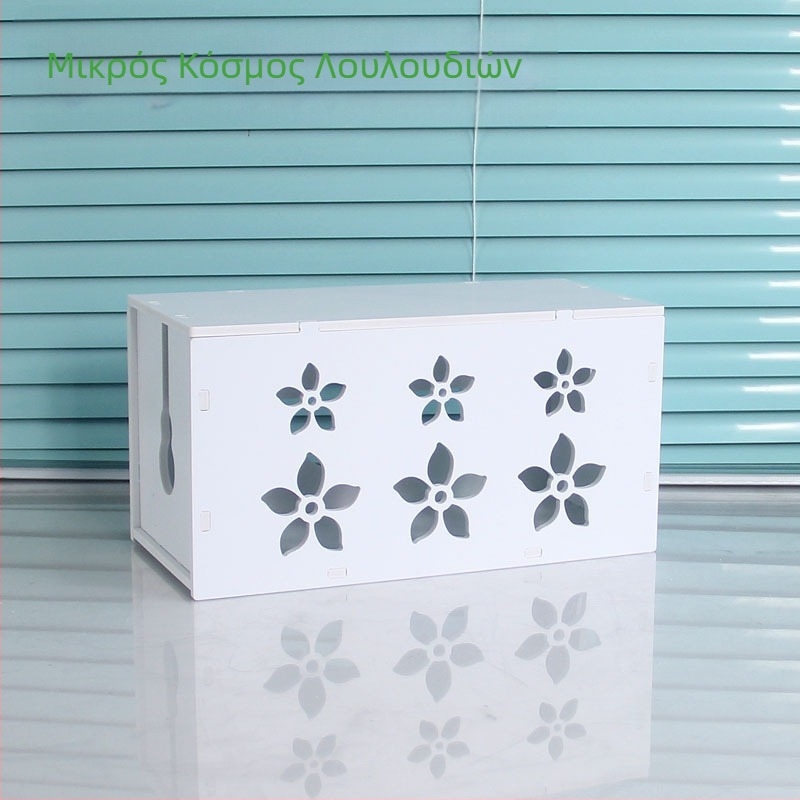 Πλαστικό κουτί οργάνωσης καλωδίων και φορτιστών, μοντέλο HfntdmCC, προστασία από σκόνη