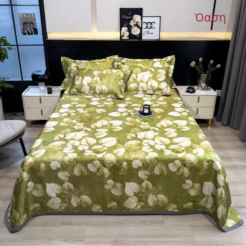 Σετ χαλάκια από ice silk, αναδιπλώσιμο παστρολ στυλ, εκτύπωση στην ύφανση, χημικές ίνες