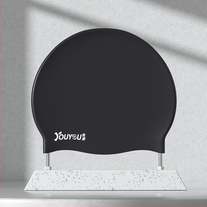 Youyou καπάκι κολύμβησης από σιλικόνη για ενήλικες με προστασία αυτιών – αδιάβροχο, μονόχρωμο