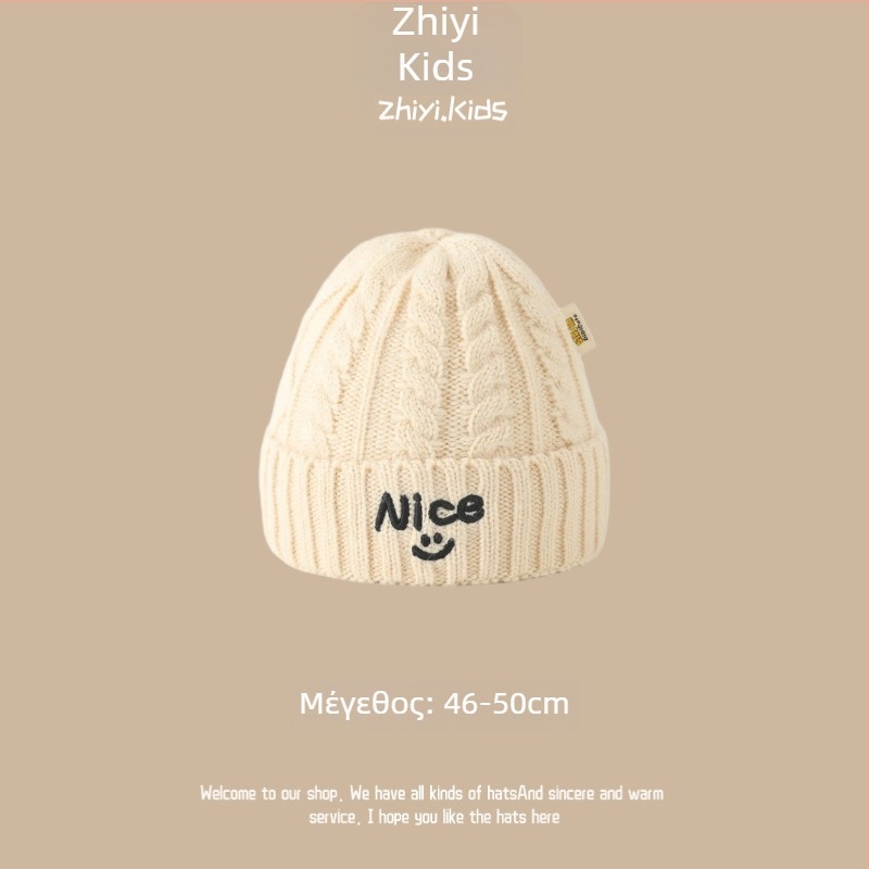 Unisex πλεκτό καπέλο με προστασία αυτιών για βρέφη και νήπια, κορεατικό στυλ, χαριτωμένος πλεκτός σχεδιασμός, χειμερινή ζεστασιά