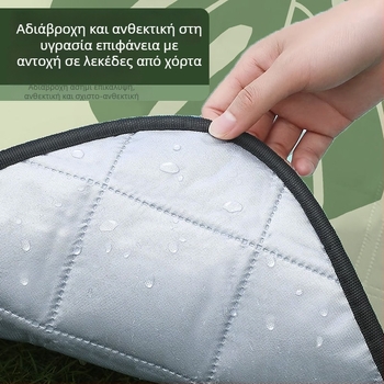 Οκταγωνική εξωτερική αδιάβροχη επιφάνεια κάμπινγκ από πολυεστέρα, αντιολισθητική και ανθεκτική στην υγρασία, για 4–6 άτομα