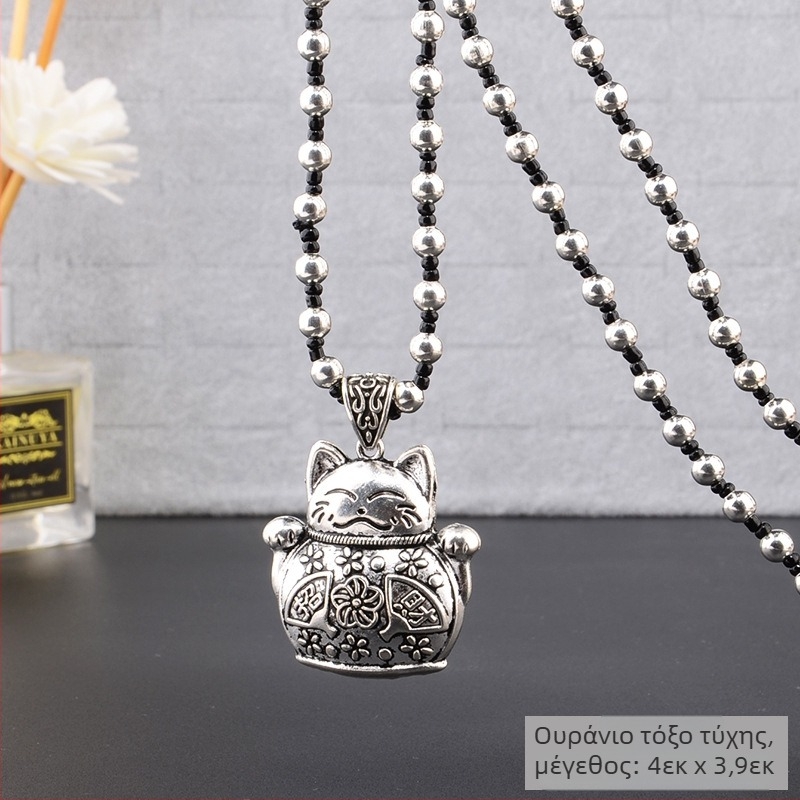 Αλυσίδα για πουλόβερ από κράμα, μακριά κολιέ με φούντα, ρετρό-εθνο στυλ