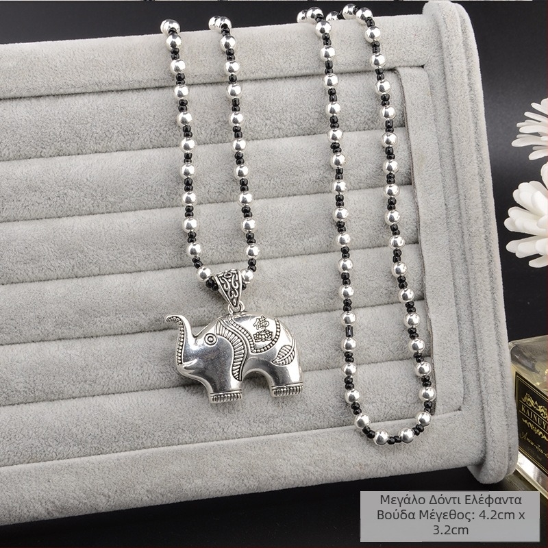 Αλυσίδα για πουλόβερ από κράμα, μακριά κολιέ με φούντα, ρετρό-εθνο στυλ