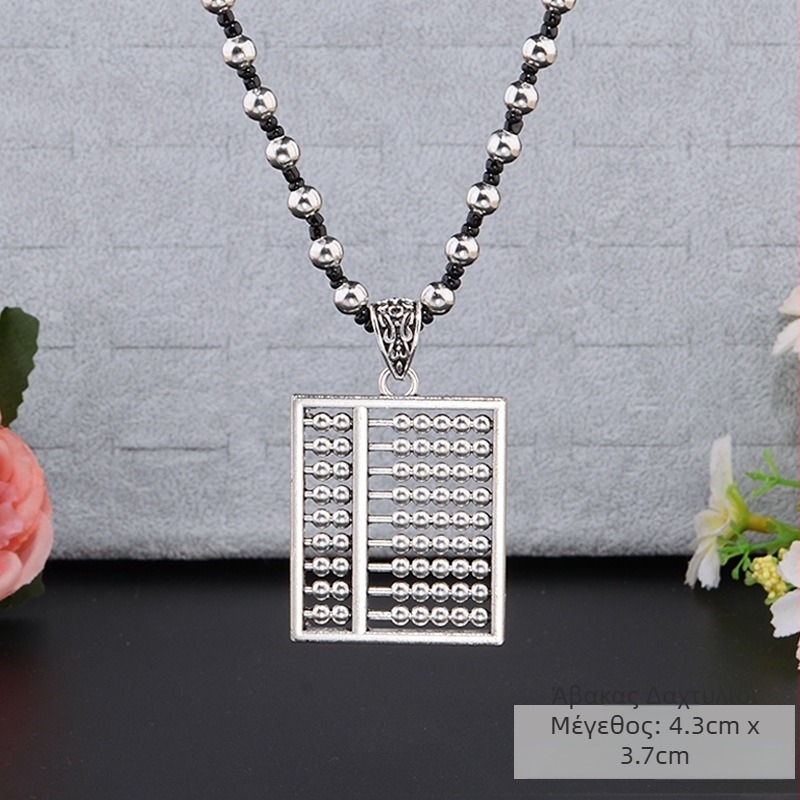 Αλυσίδα για πουλόβερ από κράμα, μακριά κολιέ με φούντα, ρετρό-εθνο στυλ