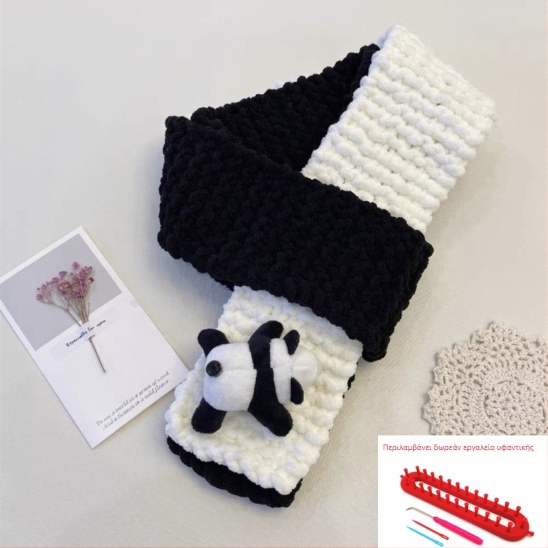 Σετ νημάτων για χειροποίητο κασκόλ — 100% ακρυλικό νήμα, 7s στροφές, μονή ίνα, μορφή νήματος: tuan line, για χειροποίητο πλέξιμο