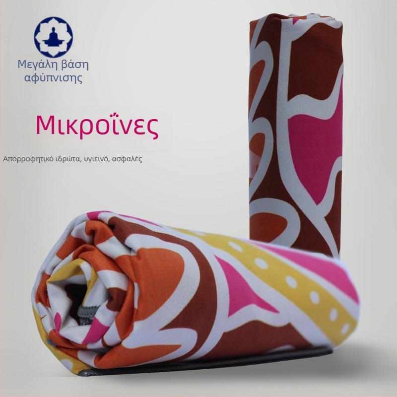 Πυκνή αντιολισθητική πετσέτα γιόγκα με εκτυπωμένο μοτίβο — Μάρκα Yuqi, Μοντέλο 2nHFceBp